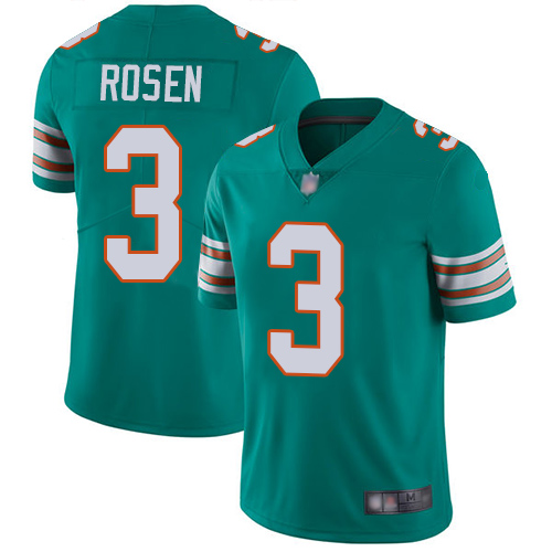 Nike Miami Dolphins #3 Josh Rosen Aqua Green Alternate Youth Stitched NFL Vapor Untouchable Limited Jersey->youth nfl jersey->Youth Jersey